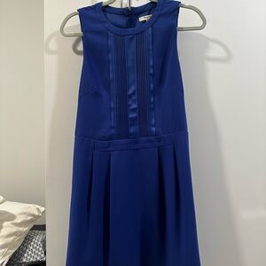 Madewell Royal Blue Pleated Dress